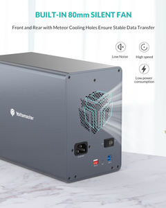 Yottamaster <span class=keywords><strong>5</strong></span> baies <span class=keywords><strong>RAID</strong></span> 2.<span class=keywords><strong>5</strong></span>\" 3.<span class=keywords><strong>5</strong></span>\" SATA HDD SSD Boîtier de stockage Station d'accueil Disque dur externe pour serveur <span class=keywords><strong>NAS</strong></span> - Product Image 3