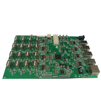 Conmutador USB Matrix PCBA de 16 Entradas y 4 Salidas, Conmutador USB con Pantalla LCD, Control Remoto LAN UART para Sistema de Gestión de Dispositivos Automatizados ODM