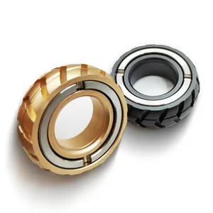 Luxe Aangepaste Functie Roestvrijstalen Motorfiets Band Edc Magnetische Fidget Ring