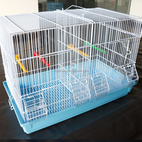 Cage à canaris portable de haute qualité, bac en plastique facile à nettoyer, enclos en fil métallique durable pour l'élevage d'oiseaux, vente en gros d'usine