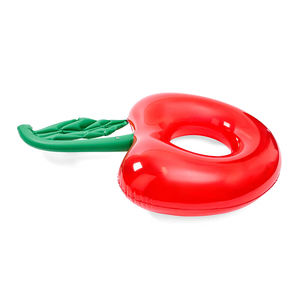 Bouée gonflable en PVC épaisse en forme de cerise avec confettis scintillants, <span class=keywords><strong>tube</strong></span> flottant durable pour piscine, jouet de natation pour enfants, fête aquatique estivale - Product Image 3