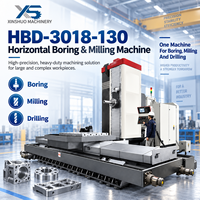 Centre d'usinage horizontal CNC 3 axes HBD-3018-130 avec contrôleur CNC BT50 22/26kW pour usinage intensif