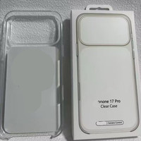 Nouvelle coque transparente avec animation magnétique pour iPhone 17 Pro Max, 17 Air, 17 Pro