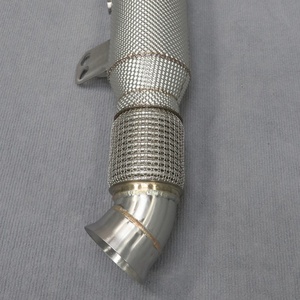 ท่อดาวน์ไปป์แบบไหลสูงพร้อมแผ่นกันความร้อนสำหรับ BMW G05 G06 X5 X6 B58 3.0T - Product Image 3