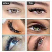 Extensions de cils en gros, grandes quantités, Cils individuels en vison, faits à la main, en cheveux synthétiques, marque privée, professionnel, luxe, DD