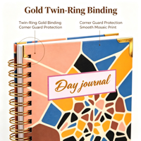Carnet de notes en cuir à spirale, couverture rigide, format A5/A4, personnalisable, pour journal, agenda, catalogue, cadeau, prise de notes, organisation, 136 pages
