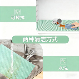 Nueva Alfombrilla de Silicona para Estante de Refrigerador, Rectangular, Azul Verde, Semitransparente, Impermeable, Organizador de Refrigerador, Forro Cortable - Product Image 4