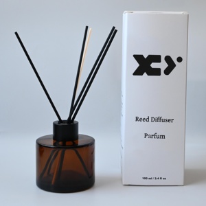 Sang Trọng 100Ml 120Ml Vòng Hổ Phách <span class=keywords><strong>Reed</strong></span> Khuếch Tán Chai Thủy Tinh Rỗng Dầu Thơm Chai Với Cap - Product Image 3