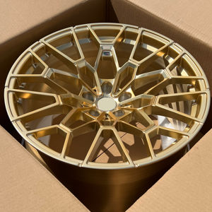WHEELSHOME Vente en gros <span class=keywords><strong>Jantes</strong></span> 19X10 20X11 Deep Convace 5X112 Frozen Gold Satin Black Forged Wheels pour M4 <span class=keywords><strong>CSL</strong></span> - Product Image 3