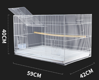 Grande cage à oiseaux extra-large en fer forgé pour perroquets et canaris, pour l'élevage, usage extérieur, vente en gros, économique