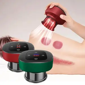 Intelligent High Suction Red Light Therapy Breathing Hijama Whole Body Electric Vacuum Smart Cupping Therapy Massager