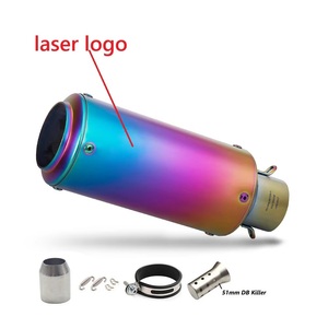 CHMotor Tubo de Escape Universal de 51 mm para Motocicleta Kawasaki <span class=keywords><strong>Ninja</strong></span> Z900 Z400 Duke 390 GSX-<span class=keywords><strong>250R</strong></span>, Accesorios para Motocicleta - Product Image 3