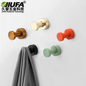 Jiufa Wall Mounted Zinc Alloy Hooks No Drill <b>Clothes</b> Hat Towel Hanger Bathroom Garage Storage Hook - Product Image 2