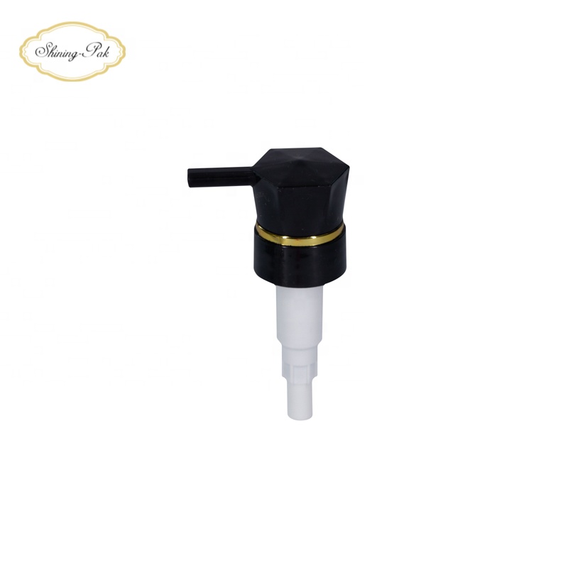 Factory Sale Eco-Friendly 32/400 White Black Gold Lotion Pump Dispenser Clip Lock Shampoo Bottle Plastic Lotion Pump