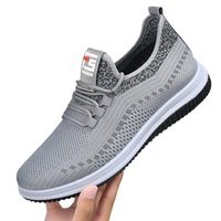 Zapatillas deportivas transpirables de verano para hombre, suela blanda, nuevas, de comercio exterior, para correr, informales, de color liso, venta directa de fábrica.