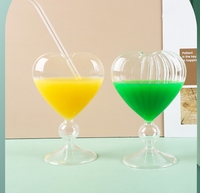 Einzigartige Trinkgläser Großhandel Bleifreies Kristallglas Champagner Hand Craft Kristall Fallschirm Cocktail Glas Cocktail glas