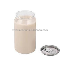 Vente en gros logo personnalisé bocaux en plastique PET en conserve jetables de qualité alimentaire couvercle à ouverture facile pour le dessert et le gâteau