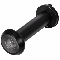 Viseur de porte panoramique à 180 degrés avec obturateur de confidentialité réglable 70-130 mm, lentille optique en alliage Zamak