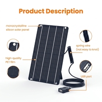 Panel Surya Kecil Sensor IoT Modul Surya Mono Kit DIY Mendukung Kustomisasi untuk Kipas Kandang Ayam Ventilator Kandang Anjing Sepeda Bersama
