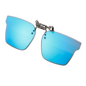 แว่นตากันแดดโพลาไรซ์แบบ UV400สำหรับแว่นสายตาสั้นตามใบสั่งแพทย์คลิปหนีบแว่นกันแดดกระจกพับได้สำหรับผู้ชายและผู้หญิง - Product Image 1