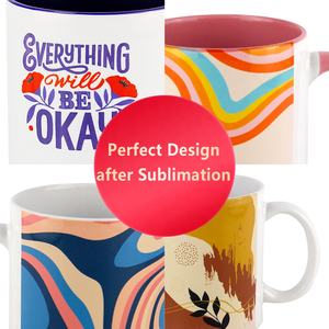 WUJO ถ้วยเปล่าเกรด AAA 11ออนซ์,ถ้วยเซรามิกพิมพ์ลายแบบระเหิดทันสมัย - Product Image 4