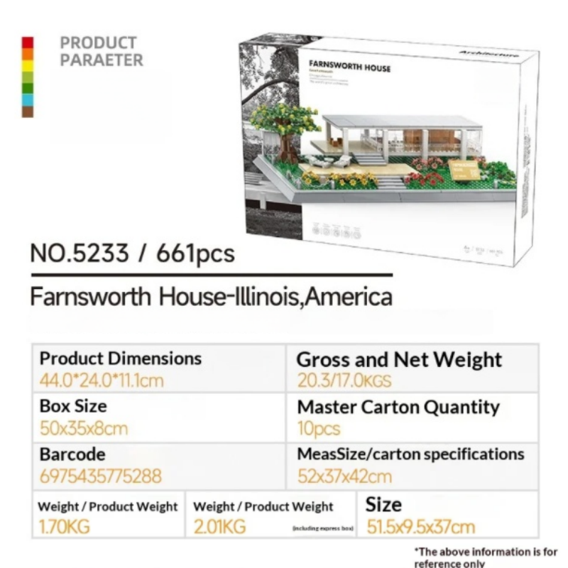 5233 Casa Farnsworth Illinois EE. UU. [661 piezas]