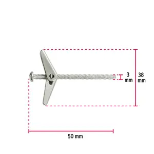 Master con 12 unità scatola con 100 elementi di fissaggio a farfalla di 1/8 'x 2', FIERO - Product Image 3