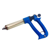 Injecteur semi-automatique pour animaux à dose réglable de haute précision, bleu, en PP de qualité alimentaire, seringue vétérinaire à embout Luer Lock