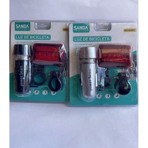 Luz de bicicleta Sanda con LED de haz de luz potente, reflector trasero con soporte de montaje para seguridad en ciclismo. - Product Image 1