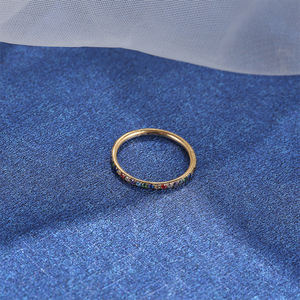 Renkli CZ açacağı menteşeli titanyum Septum burun halkası Piercing ile ASTM F136 titanyum vücut Piercing <span class=keywords><strong>Hoop</strong></span> kadınlar için - Product Image 3