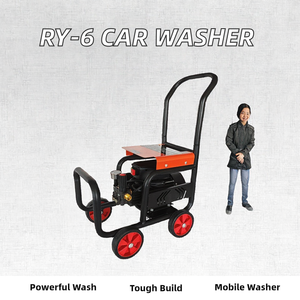 Nettoyeur haute pression <span class=keywords><strong>professionnel</strong></span> électrique Flyron RY-6 <span class=keywords><strong>mobile</strong></span> à poussée manuelle 8MPa 2.2KW pour lavage de voiture avec garantie de 12 mois - Product Image 2