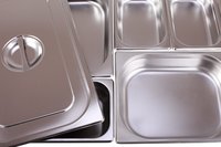 Buphex 721 Edelstahl 201 Roll Top Runde Chafer Gewerbliche Küche Food Warmer Dish für Buffet Hotels und Restaurants