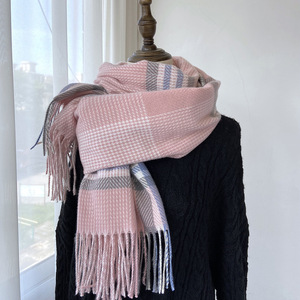 Mới Mùa Thu Và Mùa Đông Sọc Khăn Đa Năng Rắn Màu Sắc Ngọt Ngào Cashmere Ấm Khăn Choàng Khăn Quàng Cổ Cho Phụ Nữ - Product Image 3