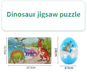 Œuf de dinosaure Direct usine cadeaux de noël puzzle enfants jouets éducatifs en bois Montessori jouets d