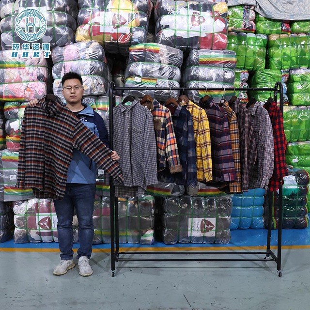 Thrift Vintage Winter Shirts Bulk Buy Used Clothing Bales From Guangdong China HHRT Brand All Sizes