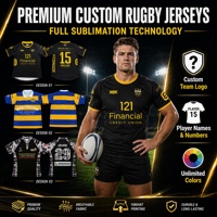 Camisetas de Rugby Sublimadas Personalizadas de Spandex Transpirable