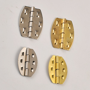 Furniture Hinge Iron Surface Mount Traditional Style Durable Plated H Type For Wooden <b>Boxes</b> <b>Packaging</b> Luggage Hardware - Product Image 1