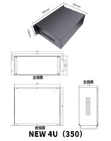 Boîtier en tôle 19 pouces 4U, châssis de protection pour serveur, boîtier de serveur en rack, châssis de serveur pour montage en rack, boîtier de serveur PC en rack