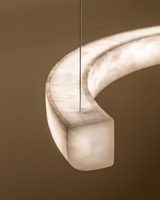 Lustre suspendu Art Déco minimaliste moderne en albâtre nordique pour table à manger, îlot de cuisine, luminaire d'intérieur