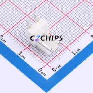 WAFER-VH3.96-2PWZ-W Wire-to-Board Pin Header Bent Lead Through Hole,P=3.96mm Connector 1x2P 3.96mm Right Angle Insert VH - Product Image 1