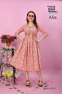 Nuevo diseño más vendido Simple y hermoso Anarkali Kurti para mujer Ropa festiva a precio mayorista para exportación - Product Image 4