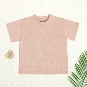 New Arrival Cotton Baby Clothing Knitted O-Neck Kids Wear Comfortable Casual Short Sleeved Children Girls T-shirt