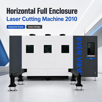 Machine de découpe laser à fibre CNC EVER VIEW 1500W pour tôles avec chargement automatisé et nesting intelligent, contrôleur Cypcut