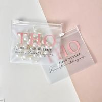 Pochette de rangement pour bijoux, sac à fermeture éclair refermable en PVC transparent, accessoires, emballage cosmétique, sérigraphie, montres, colliers