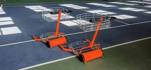 รถตักลูกเทนนิสอัตโนมัติทำจากอลูมิเนียมมีล้อเครื่องเก็บลูกเทนนิสความจุสูงใช้งานง่าย - Product Image 3