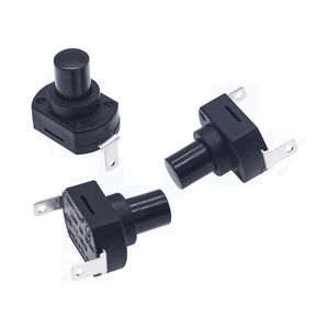 สวิตช์ปุ่มกดแบบล็อค 2 ขา กระแสสูง 10A สำหรับไฟฉาย, สวิตช์เปิด/ปิดแนวตั้งขนาด 13x18 มม. รุ่น 1813-KAN9, สูง 18 มม. - Product Image 3