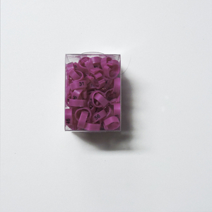 Wedstrijdduivenclubring Voor 2018 Met Clubnaam Country Serienummer Lichtgewicht En Duurzame Plastic Duivenvoetring - Product Image 2