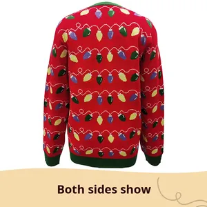 Custom Fully Knitted Unisex <strong>Cheap</strong> <strong>Christmas</strong> <strong>Jumper</strong> Jacquard Funny Xmas Pullover Recyclable Acrylic Ugly <strong>Christmas</strong> Sweater Custom - Product Image 4