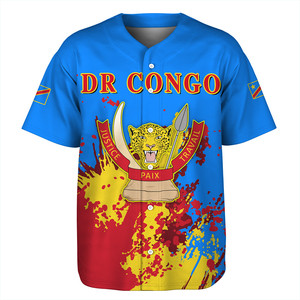 Magliette con Bandiera del Congo per <span class=keywords><strong>Uomo</strong></span> a Prezzo di Fabbrica, Jersey da Baseball Personalizzata, Dropshipping - Product Image 3