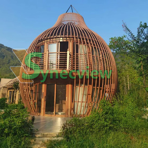 บ้านพักตากอากาศสำเร็จรูปน้ำหนักเบาแบบโมนาโก ป้องกันเสียงรบกวน สไตล์ดั้งเดิม เป็นมิตรกับสิ่งแวดล้อม หรูหรา แรงบันดาลใจจากกรงนก สำหรับการท่องเที่ยว - Product Image 3